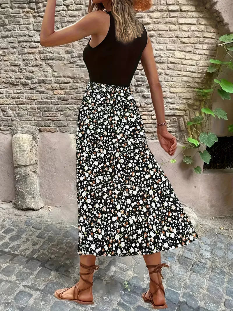 Patrycja sukienka maxi w kwiaty