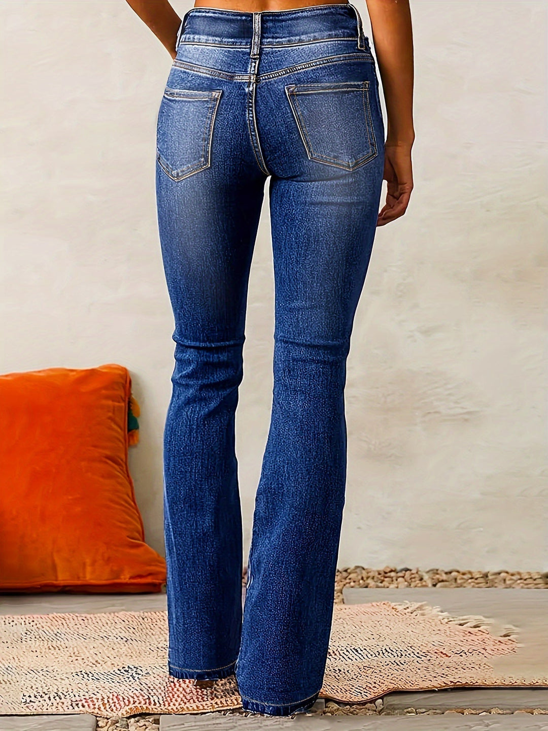 Idalia | Damskie jeansy flare high waist