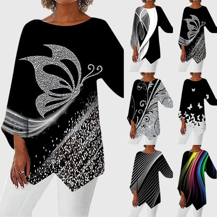 Roksana | Elegancki damski top z okrągłym dekoltem