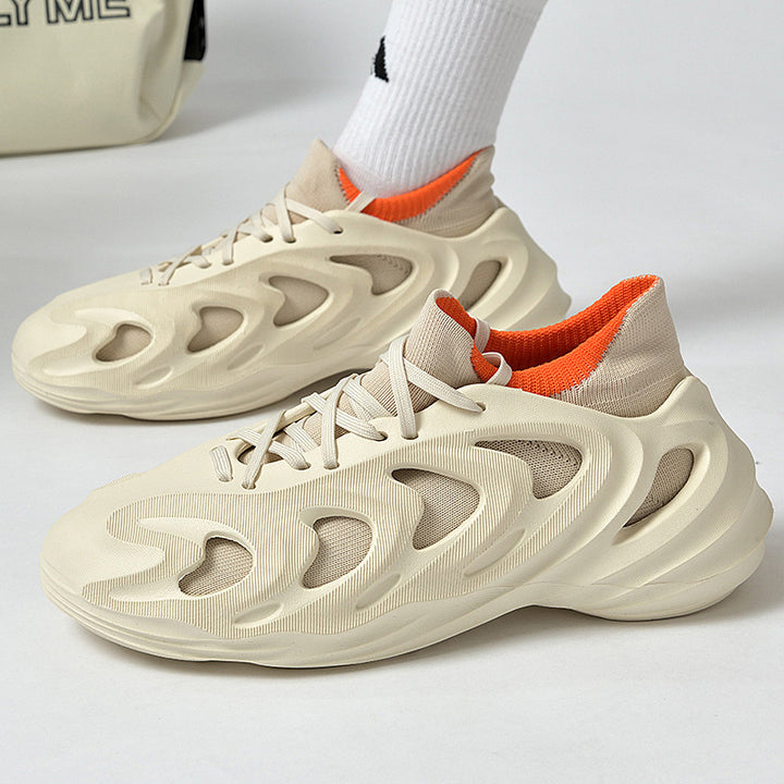 Męskie sneakersy loafery w kilku kolorach, widok z boku