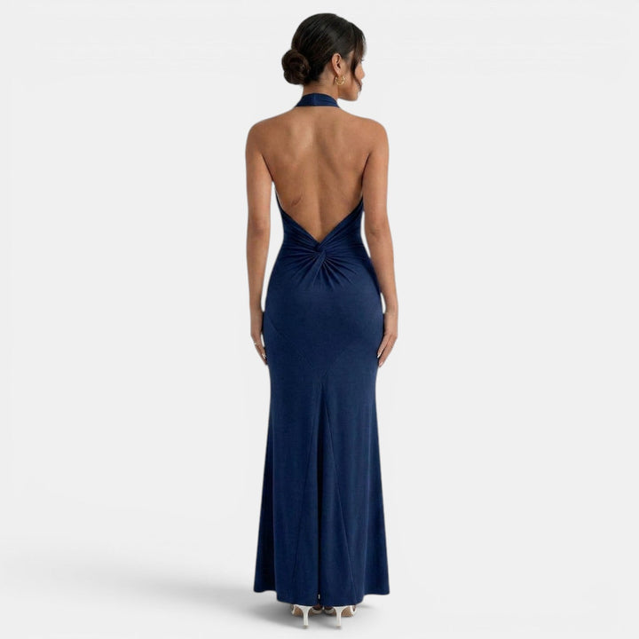 Aurelia | Elegancka sukienka maxi z dekoltem halter