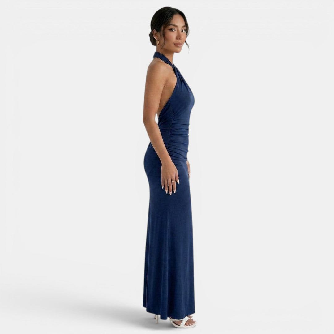 Aurelia | Elegancka sukienka maxi z dekoltem halter