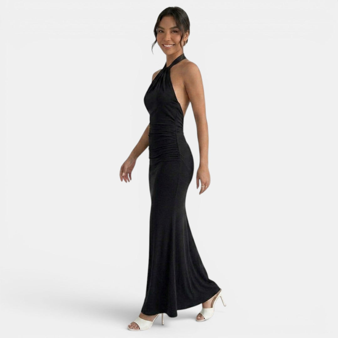 Aurelia | Elegancka sukienka maxi z dekoltem halter