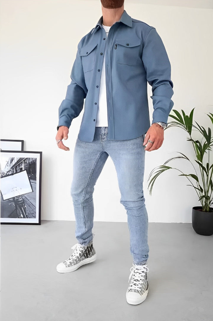 Kacper | beżowa koszula casual