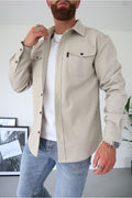 Kacper | beżowa koszula casual