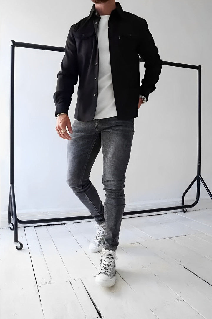 Kacper | beżowa koszula casual