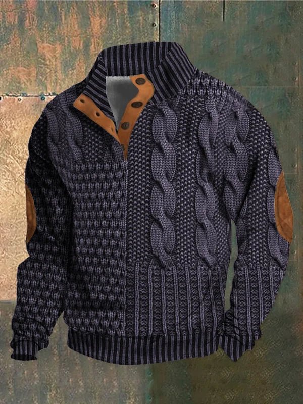 Tymon | Męski sweter z nadrukiem, komfortowy