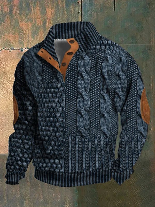 Tymon | Męski sweter z nadrukiem, komfortowy