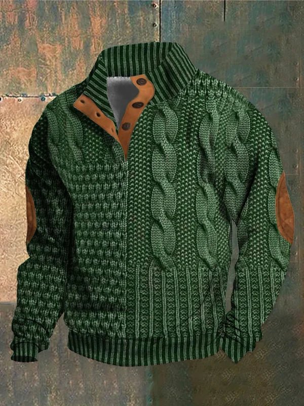 Tymon | Męski sweter z nadrukiem, komfortowy