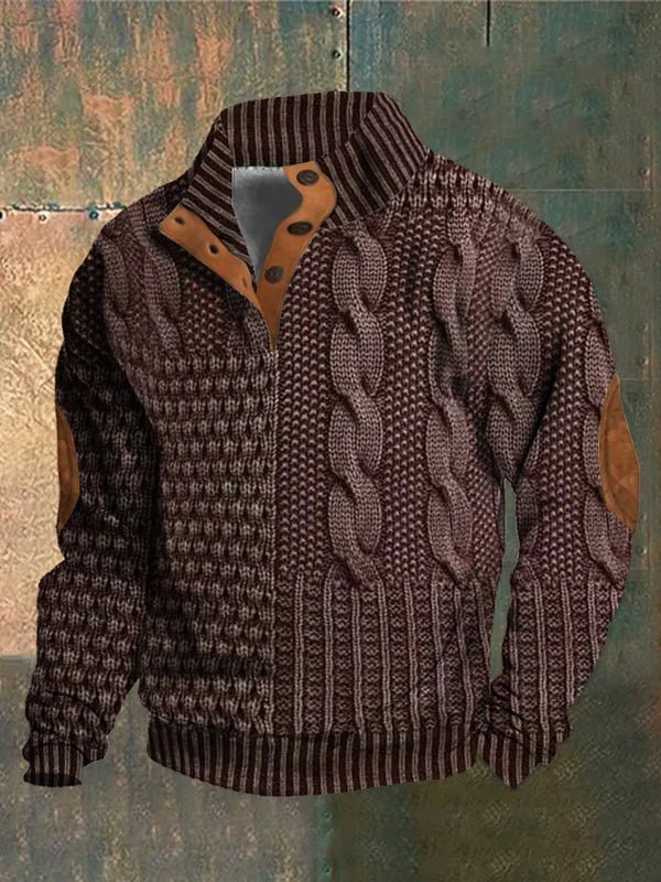 Tymon | Męski sweter z nadrukiem, komfortowy