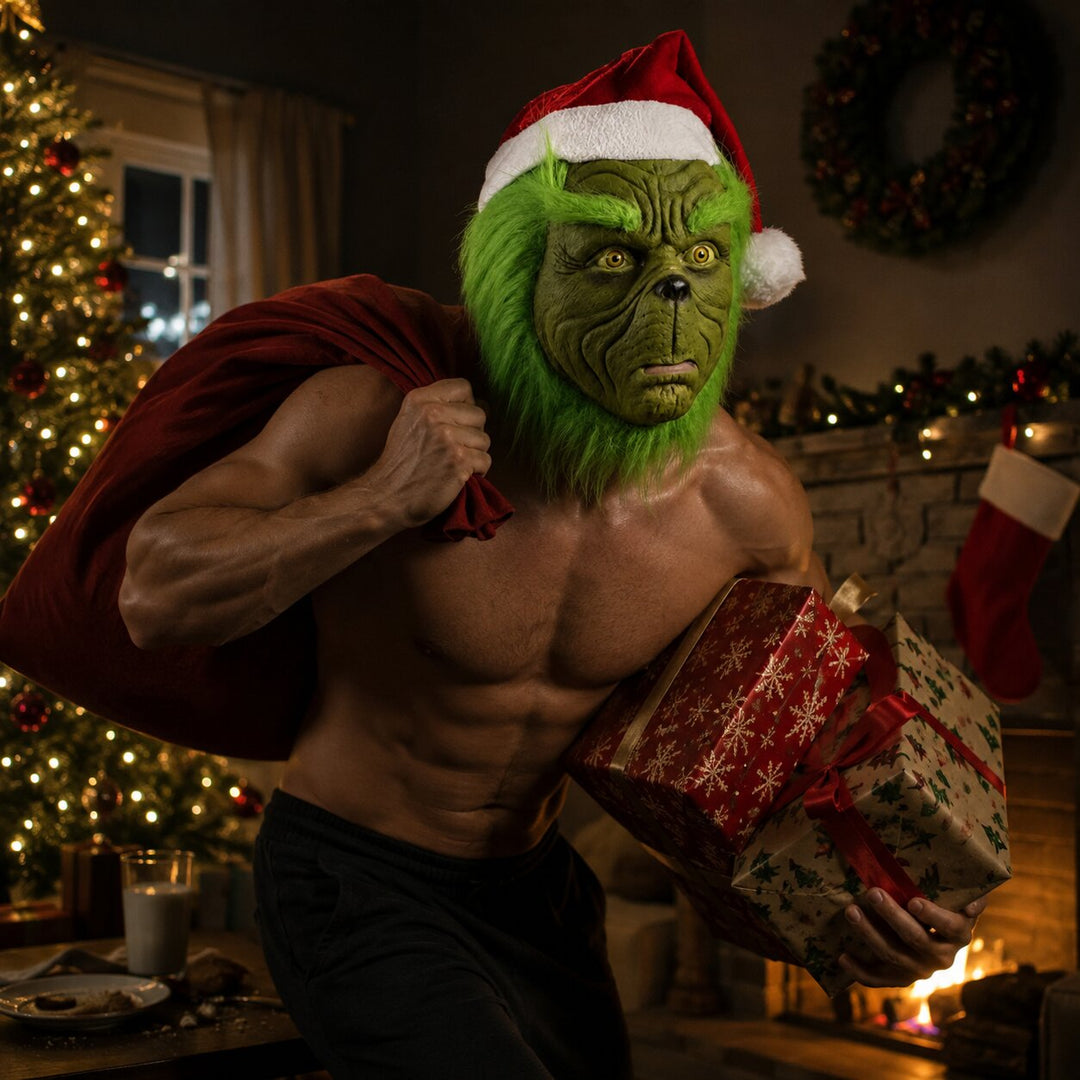 Nyx78 | Maska Grincha z rękawicami