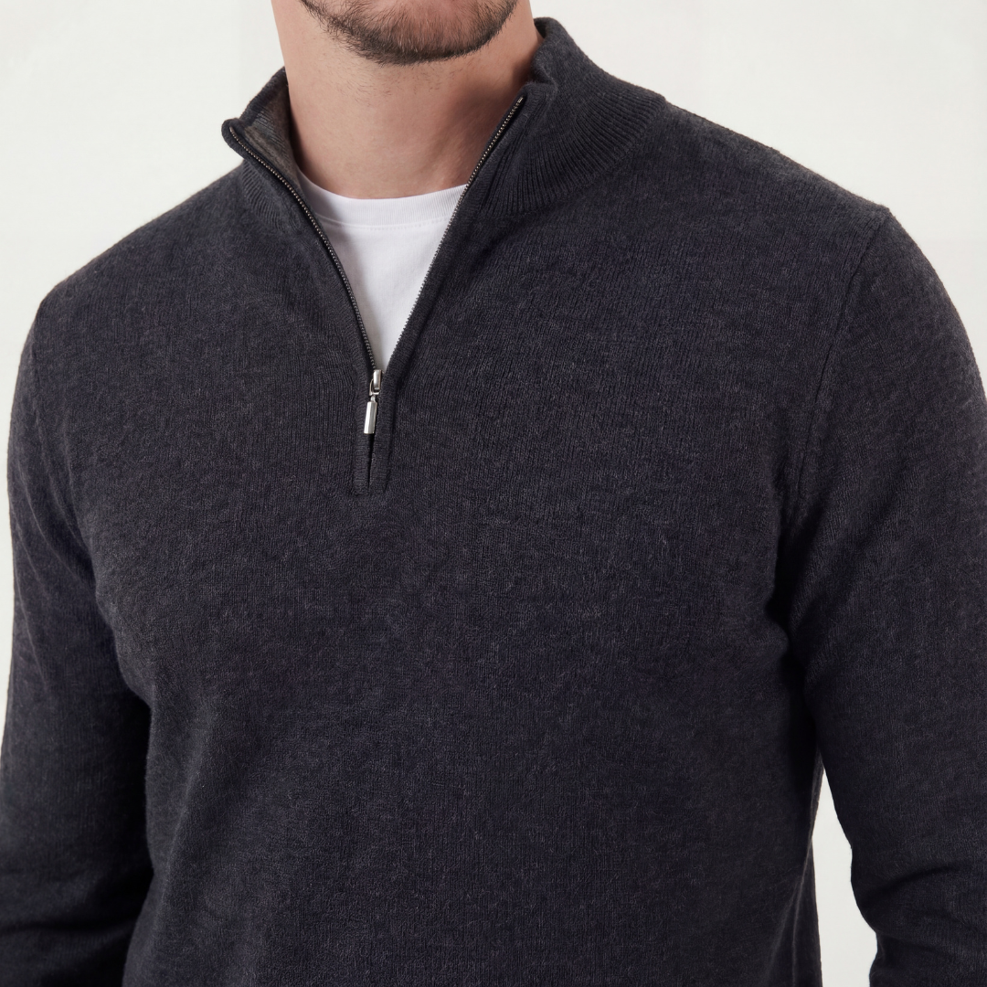 Henryk | Sweter Half Zip Everyday Knit