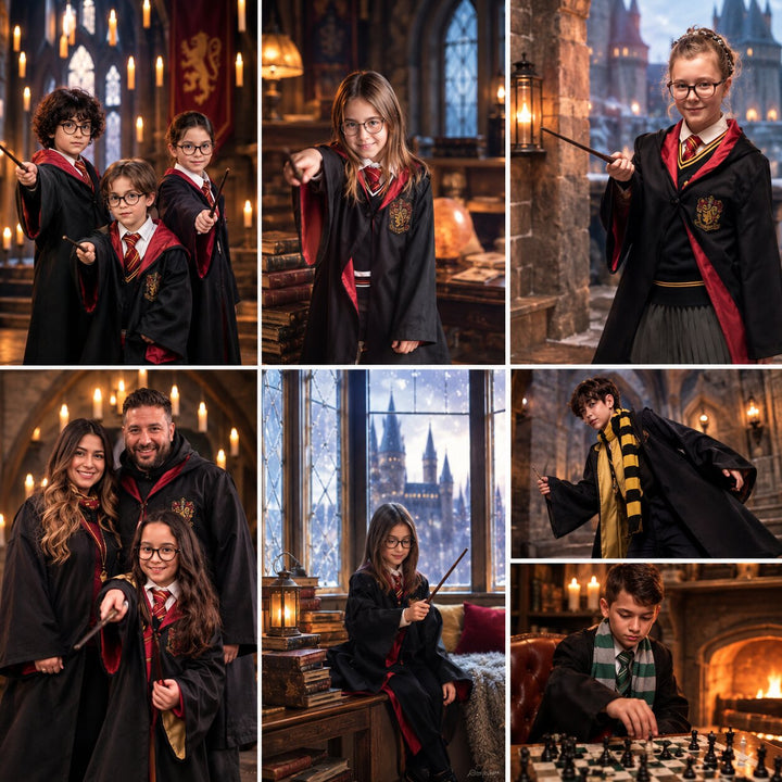 Sol | Kostium z peleryną w stylu Hogwarts