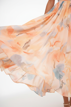 Sukienka maxi halter w kwiaty