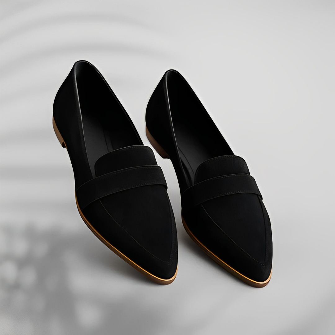 Eugenia | Damskie skórzane mokasyny z wąskim noskiem