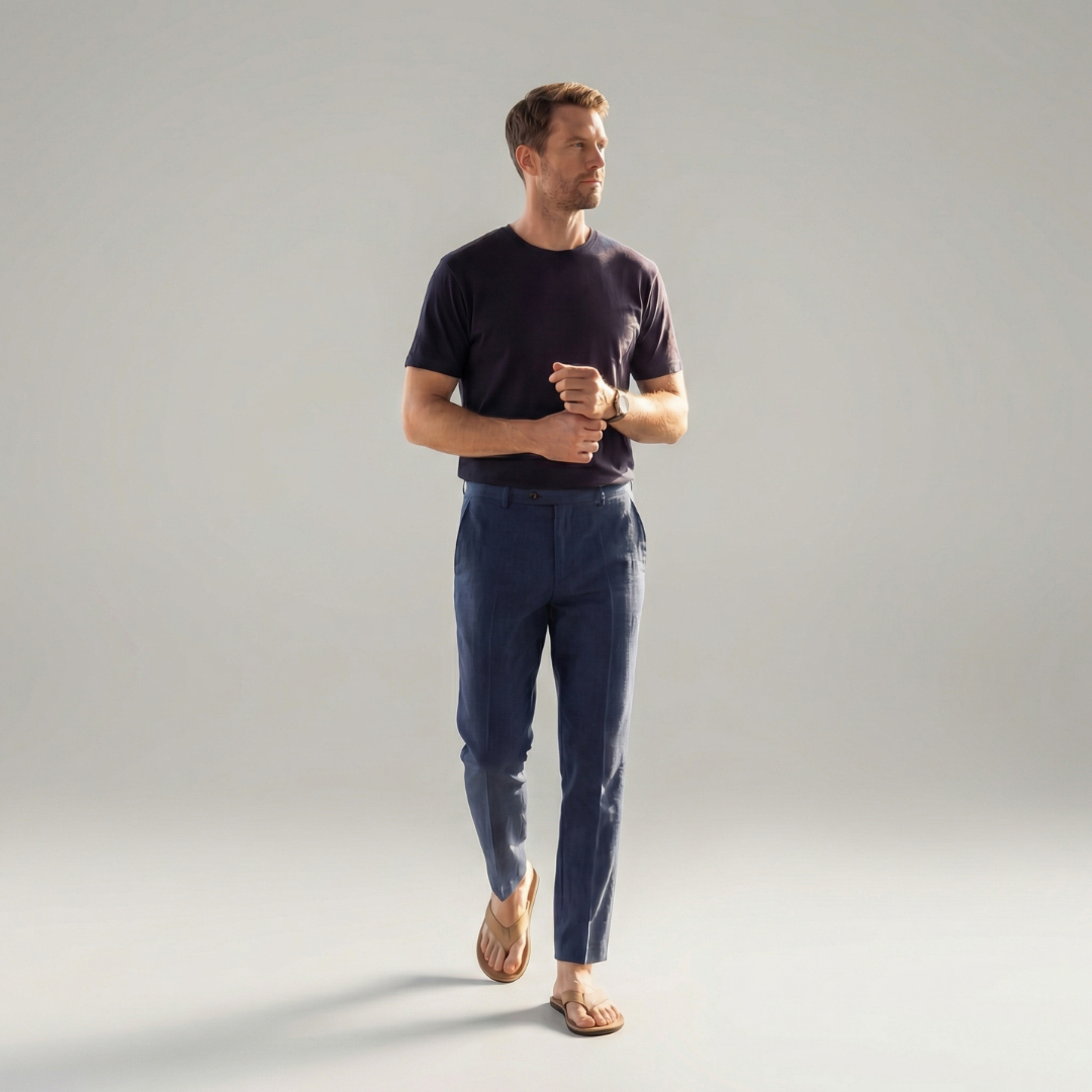Cezary | Lniane Spodnie Summer Tailored