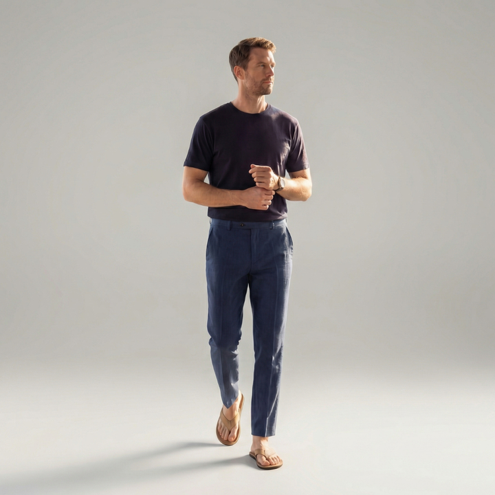 Cezary | Lniane Spodnie Summer Tailored