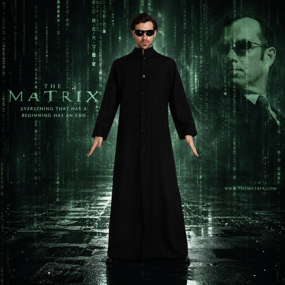 Lucjan | Męski płaszcz Matrix na Halloween