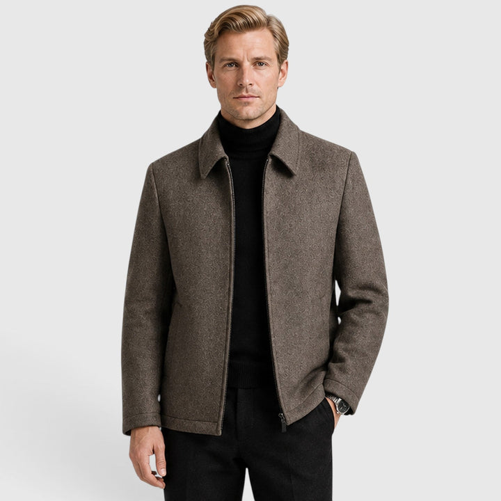 Miłosz | Elegancka Kurtka Męska Wełniana