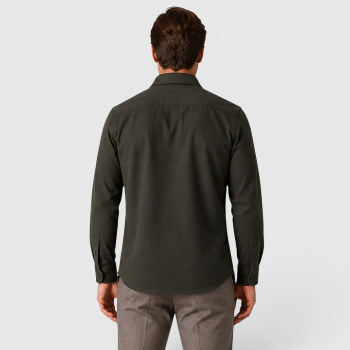 Adam | Szara Koszula Męska Overshirt