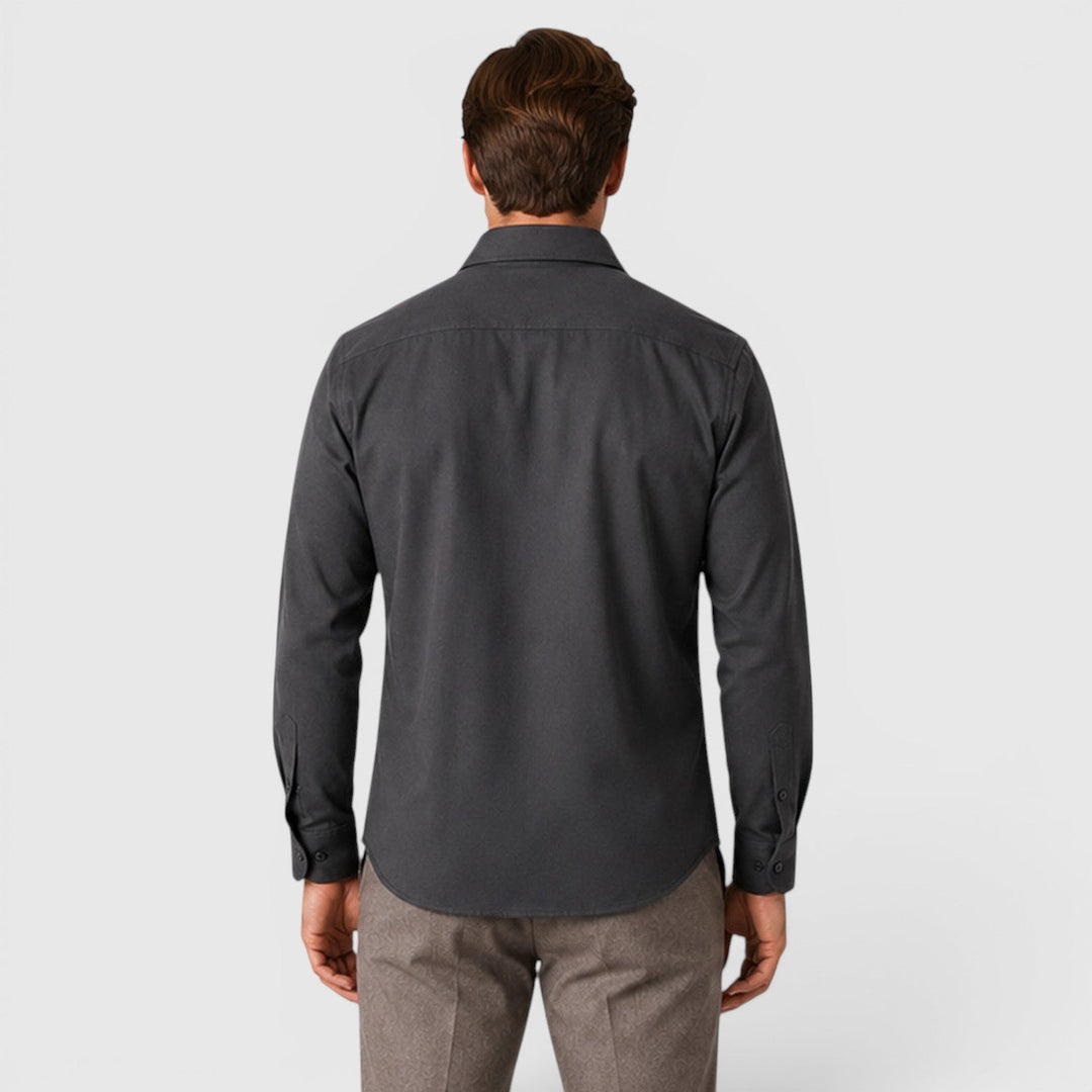 Adam | Szara Koszula Męska Overshirt