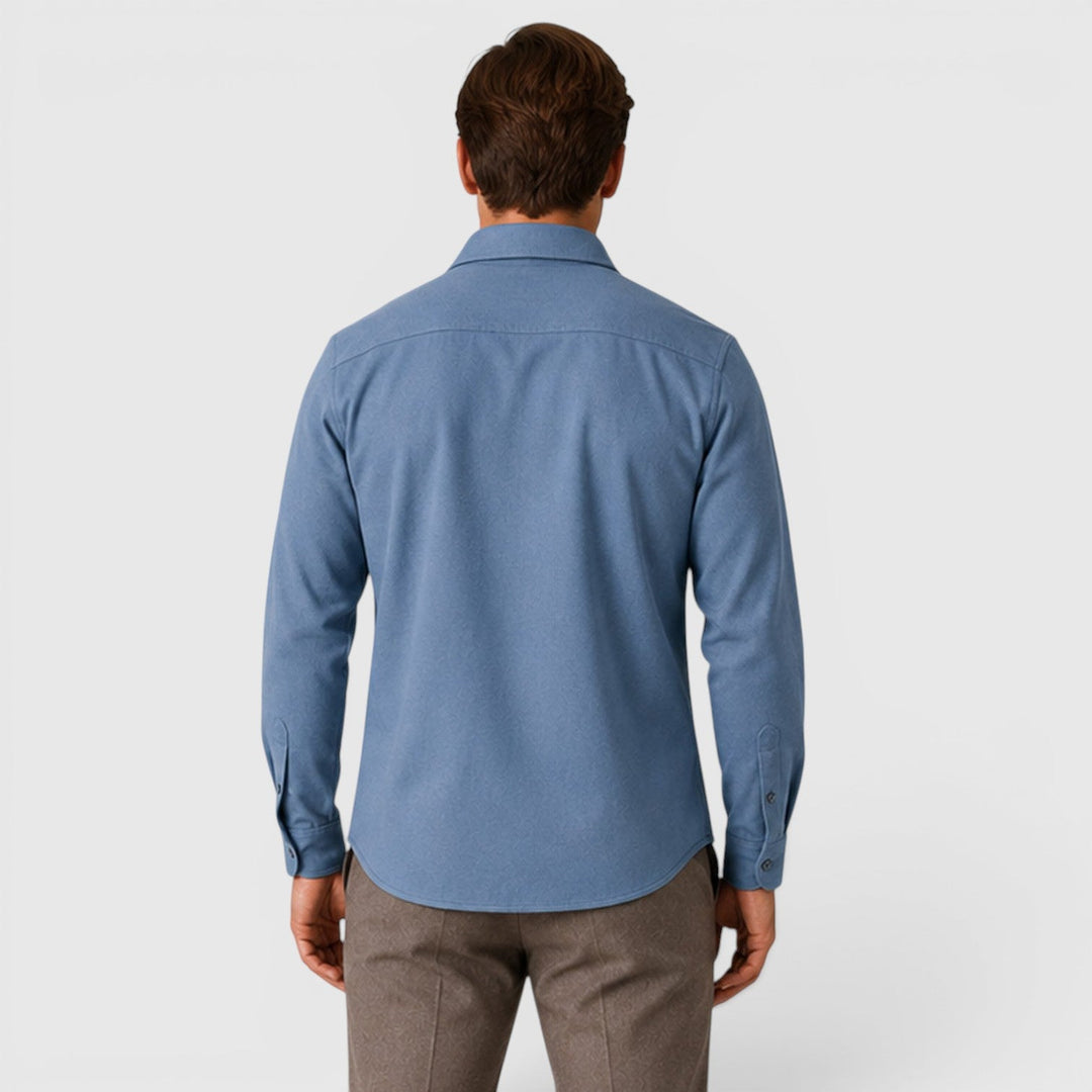 Adam | Szara Koszula Męska Overshirt