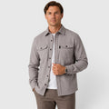 Adam | Szara Koszula Męska Overshirt