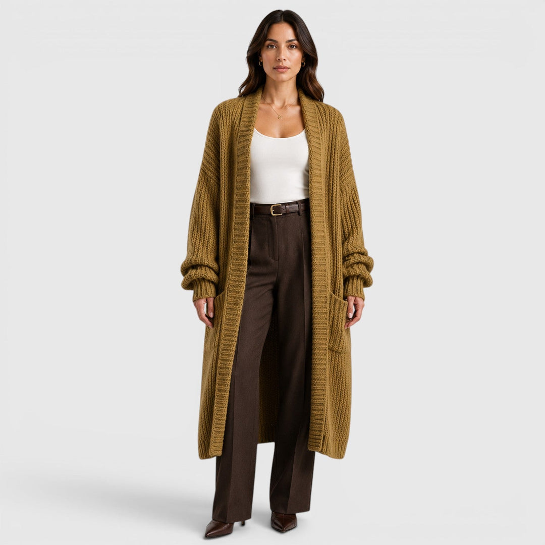 Maja | Długi kardigan damski z dzianiny