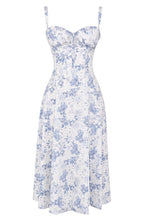 Sukienka midi gorsetowa w kwiaty