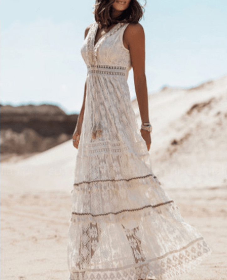 Sukienka boho koronkowa