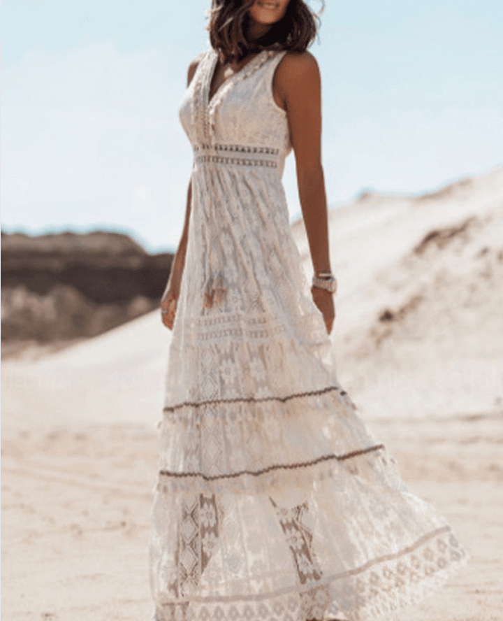 Sukienka boho koronkowa