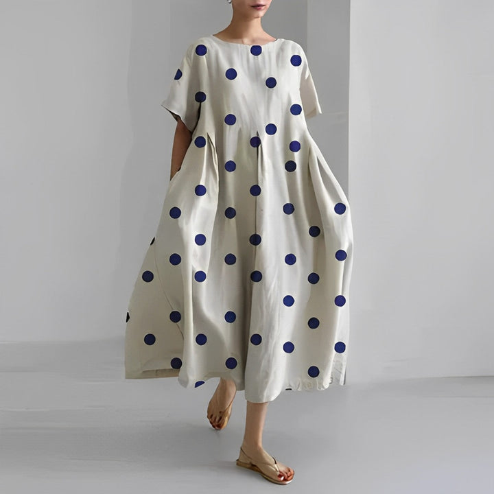 Sukienka oversize damska z printem