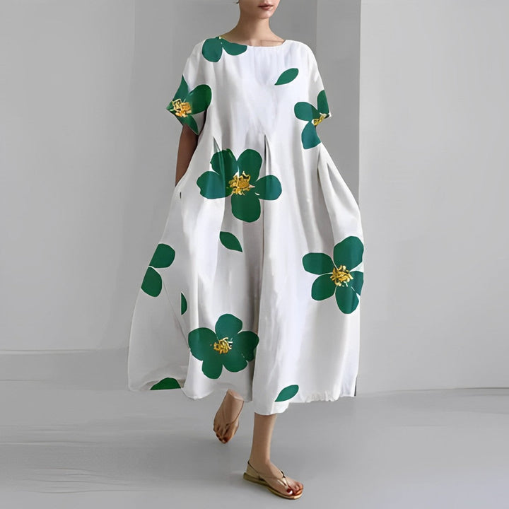Sukienka oversize damska z printem
