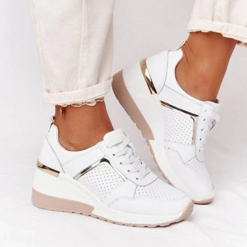Sneakersy damskie z lekką podeszwą