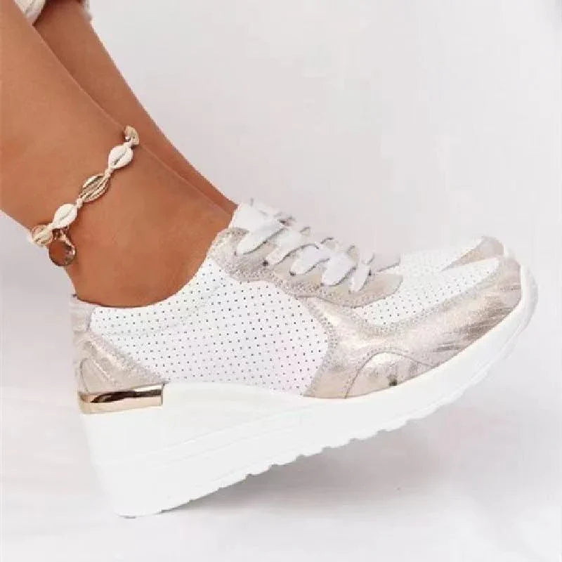 Sneakersy damskie z lekką podeszwą