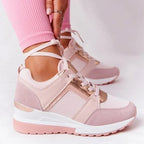 Sneakersy damskie z lekką podeszwą