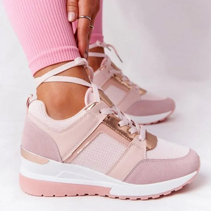 Sneakersy damskie z lekką podeszwą