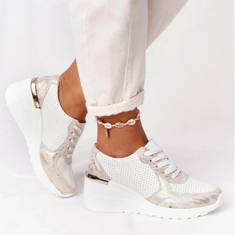 Sneakersy damskie z lekką podeszwą