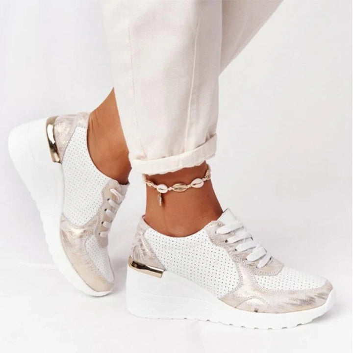 Sneakersy damskie z lekką podeszwą