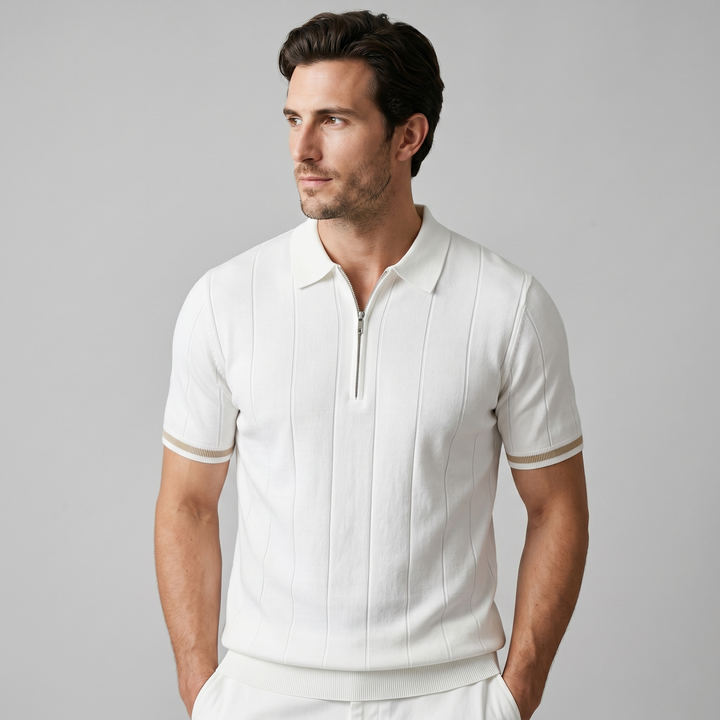 Adrian | Polo Premium Zip Elegance