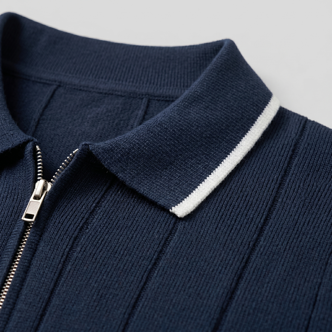 Adrian | Polo Premium Zip Elegance