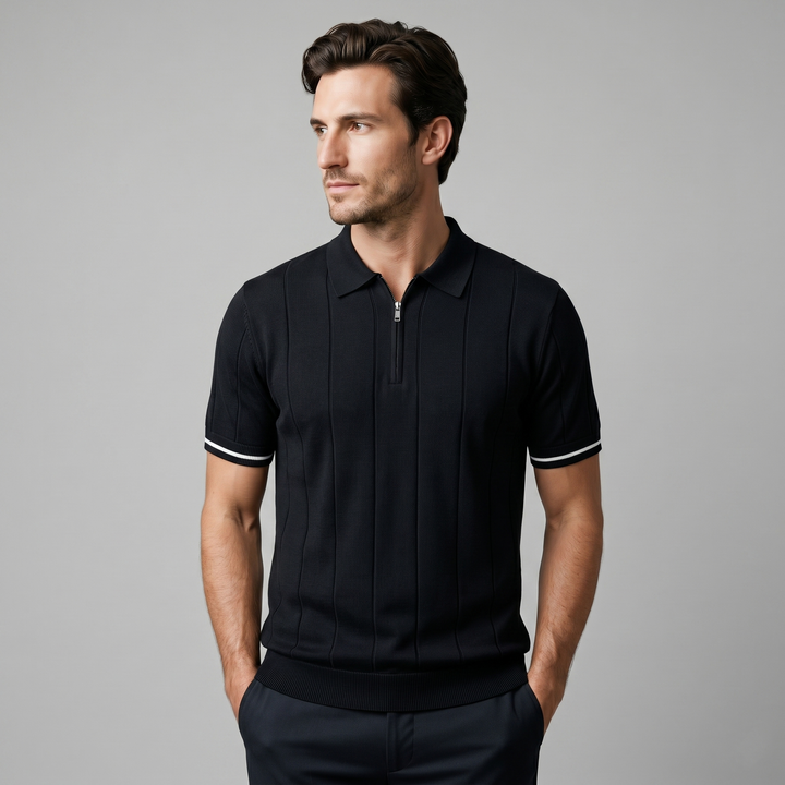 Adrian | Polo Premium Zip Elegance