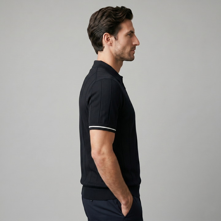 Adrian | Polo Premium Zip Elegance