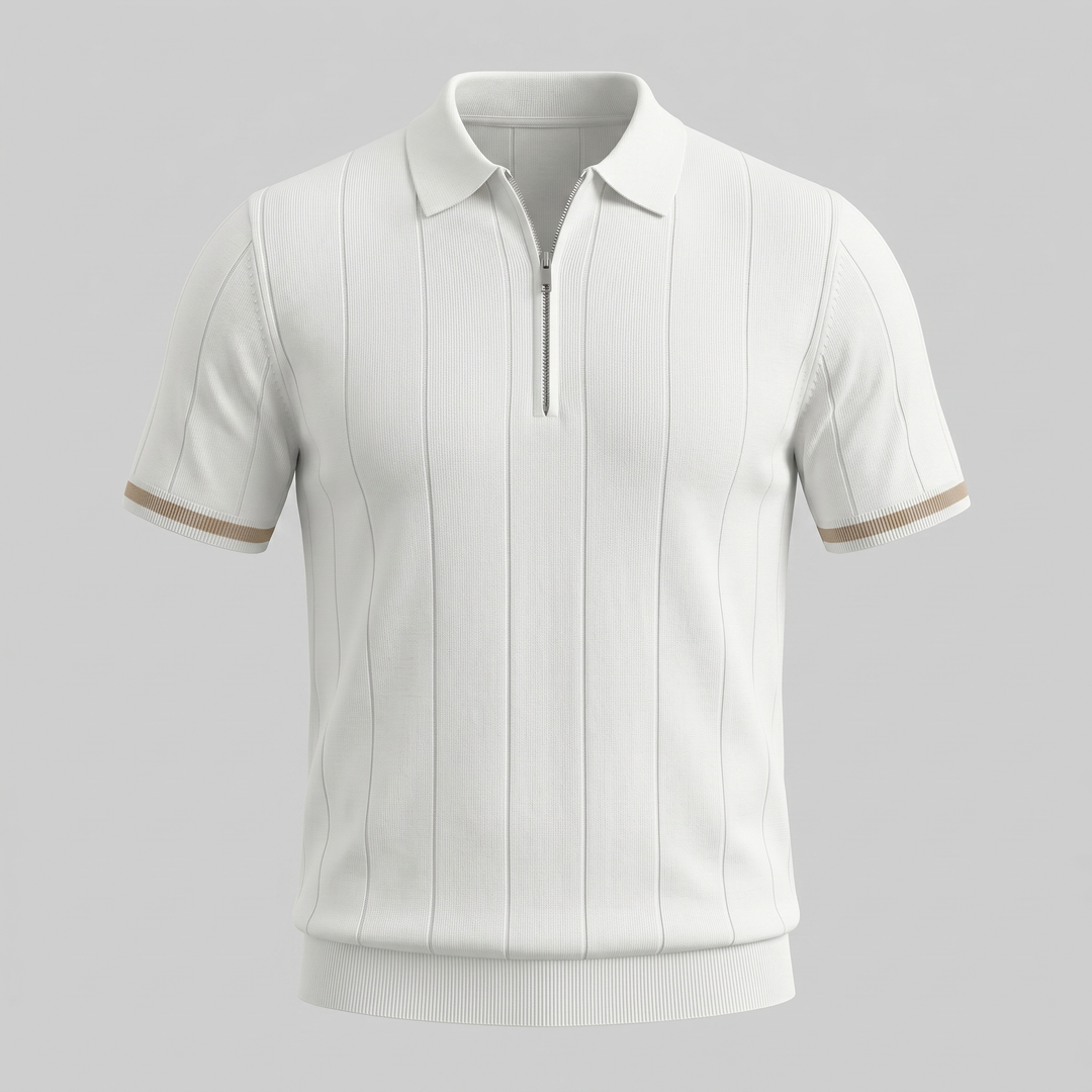 Adrian | Polo Premium Zip Elegance