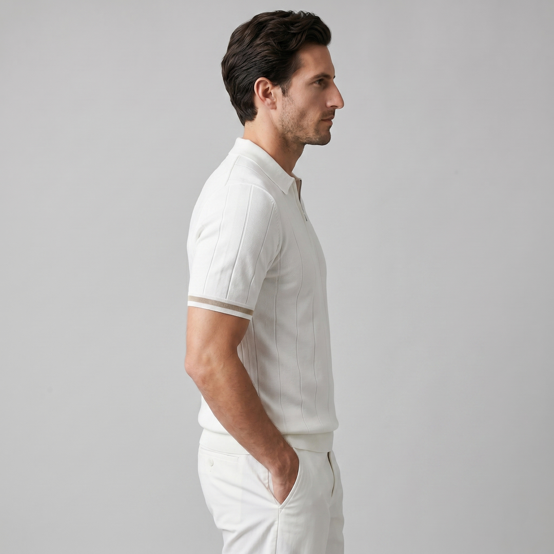 Adrian | Polo Premium Zip Elegance