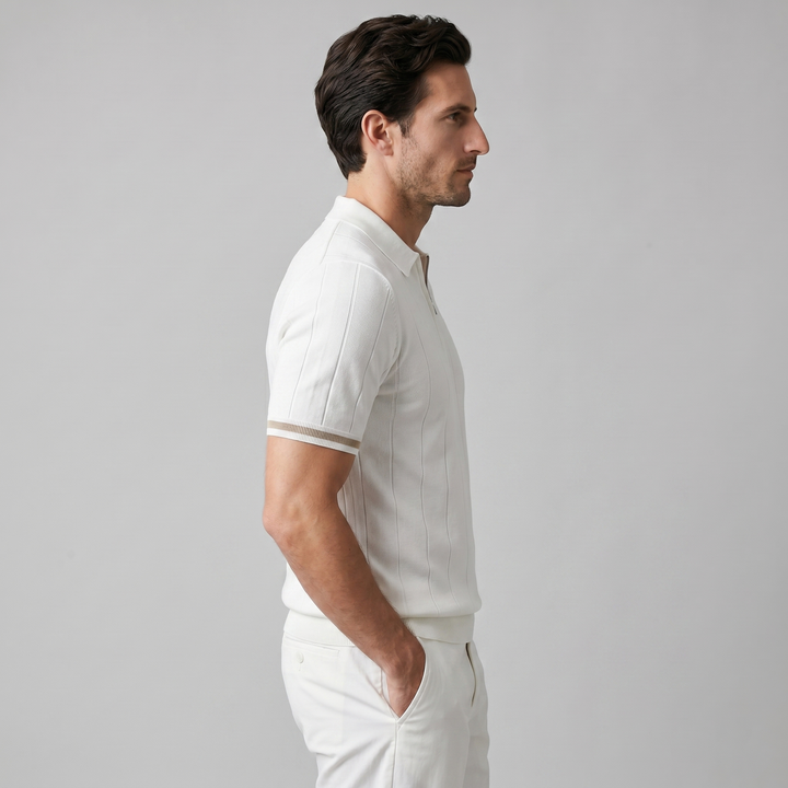 Adrian | Polo Premium Zip Elegance