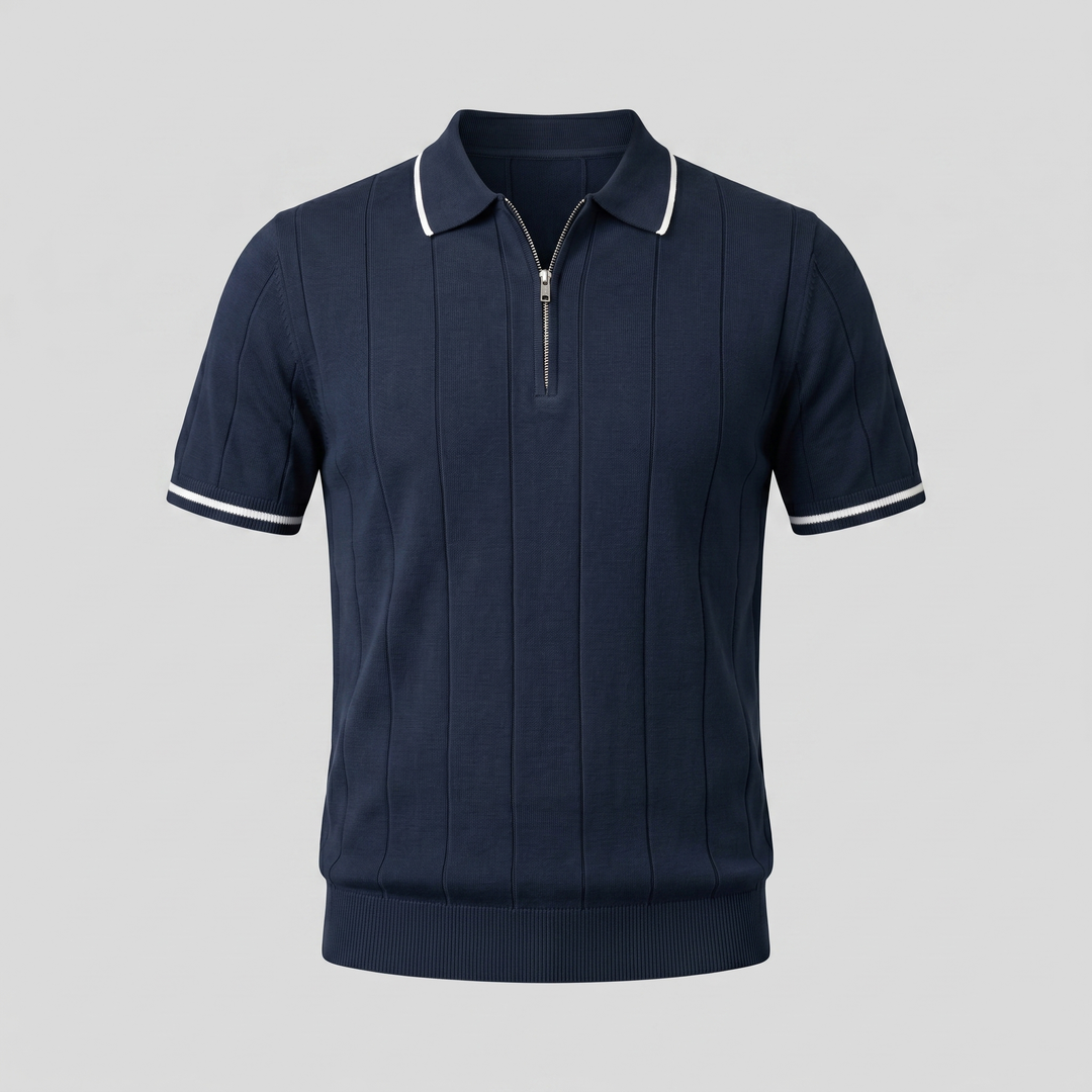 Adrian | Polo Premium Zip Elegance