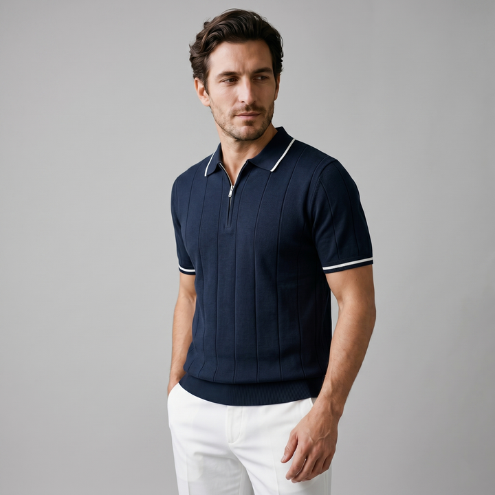 Adrian | Polo Premium Zip Elegance