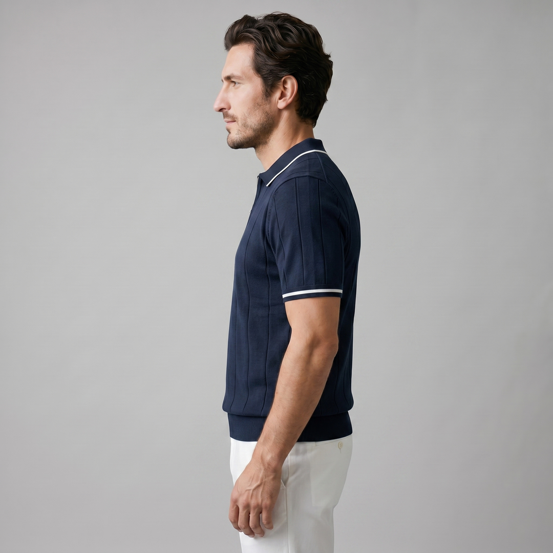 Adrian | Polo Premium Zip Elegance