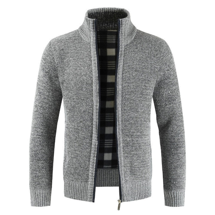 Stefan | Męski sweter z suwakiem